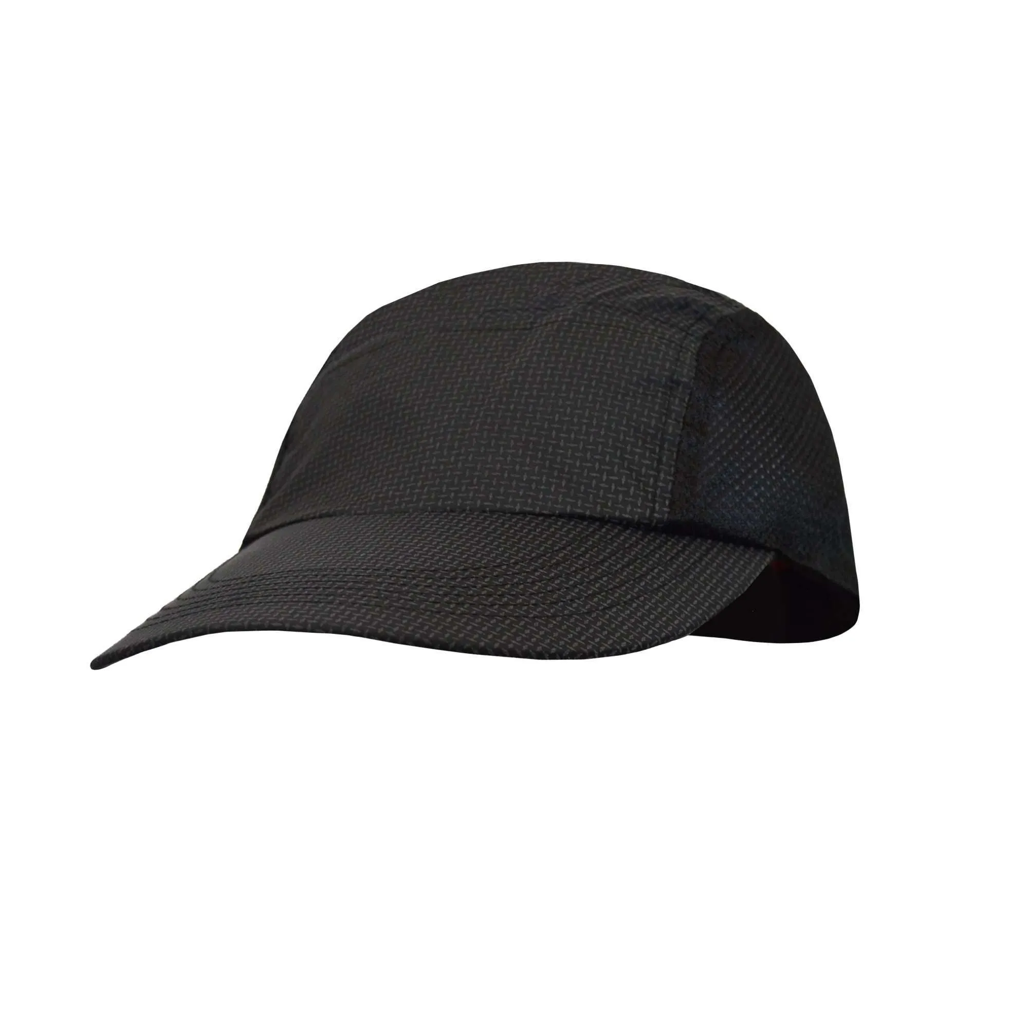 Primo Lid Mesh-Sided Baseball Cap in Reflective Black Roma