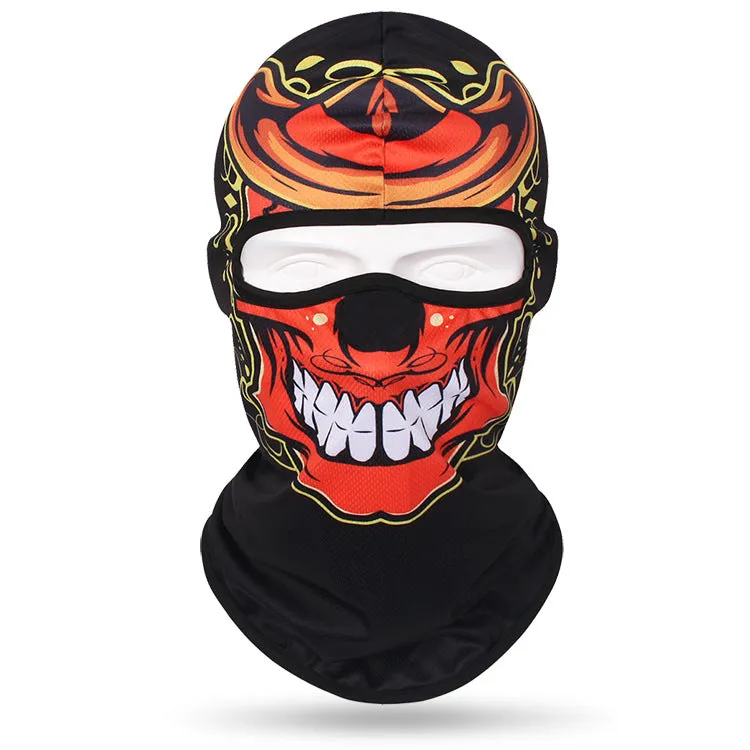 Quick-drying sweat-absorbent breathable skull mask for men and women outdoor cycling headgear skull neck scarf bicycle sun protection neck cover