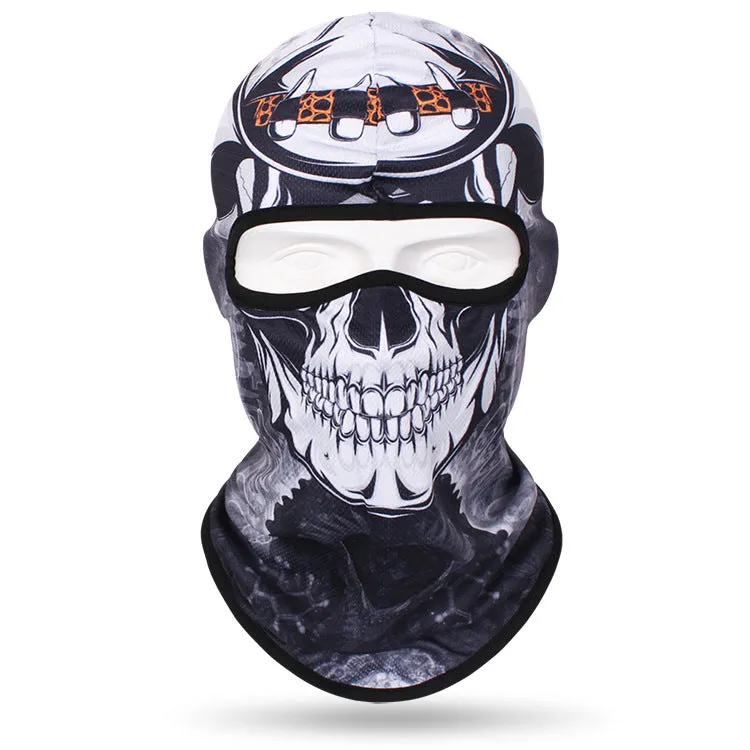 Quick-drying sweat-absorbent breathable skull mask for men and women outdoor cycling headgear skull neck scarf bicycle sun protection neck cover