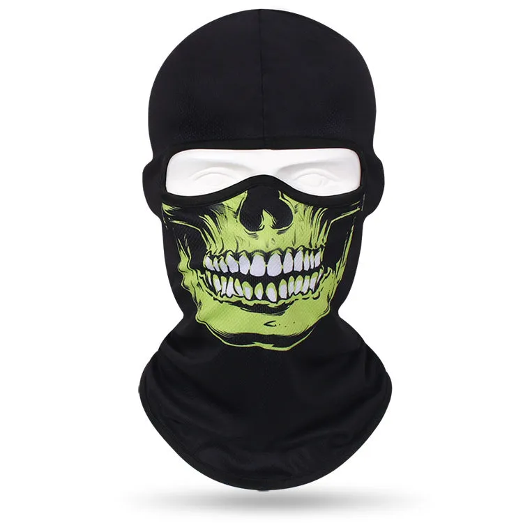 Quick-drying sweat-absorbent breathable skull mask for men and women outdoor cycling headgear skull neck scarf bicycle sun protection neck cover