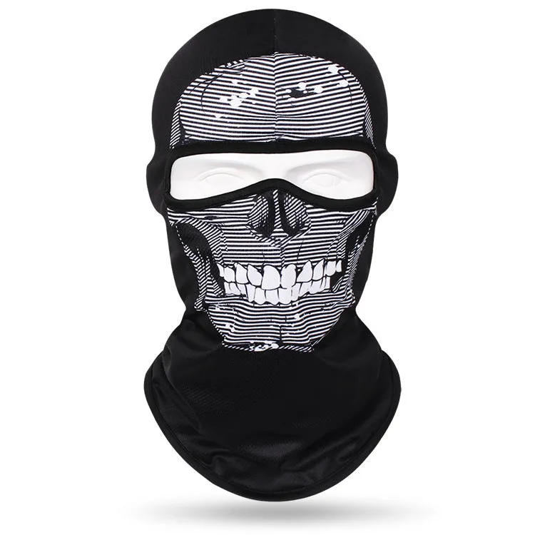 Quick-drying sweat-absorbent breathable skull mask for men and women outdoor cycling headgear skull neck scarf bicycle sun protection neck cover