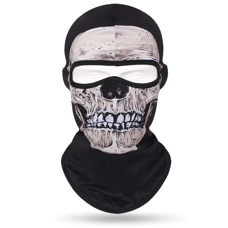Quick-drying sweat-absorbent breathable skull mask for men and women outdoor cycling headgear skull neck scarf bicycle sun protection neck cover