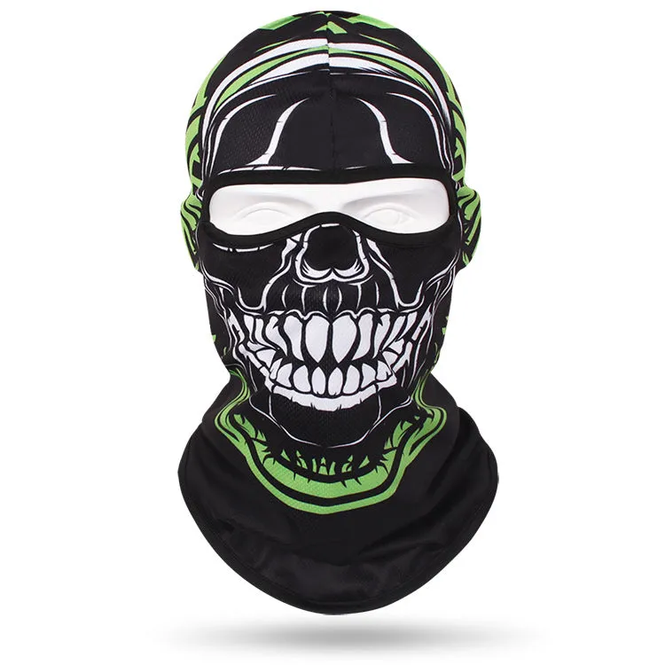 Quick-drying sweat-absorbent breathable skull mask for men and women outdoor cycling headgear skull neck scarf bicycle sun protection neck cover