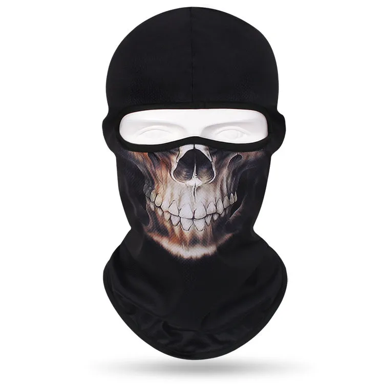 Quick-drying sweat-absorbent breathable skull mask for men and women outdoor cycling headgear skull neck scarf bicycle sun protection neck cover