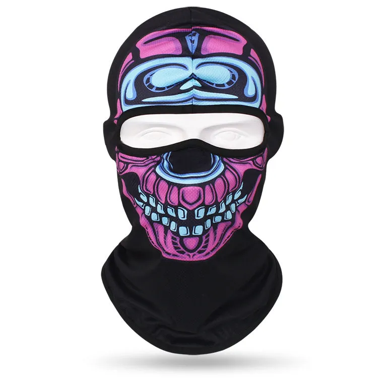 Quick-drying sweat-absorbent breathable skull mask for men and women outdoor cycling headgear skull neck scarf bicycle sun protection neck cover