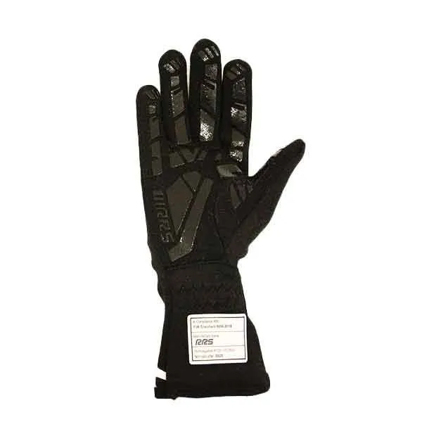 RRS GRIP 2 Racing Gloves (Black/Red) - FIA Approved (8856-2018)