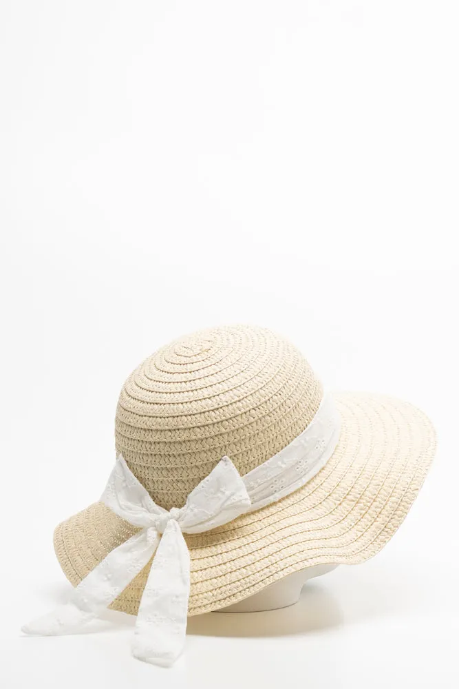 Sunhat Anglaise Ribbon Natural