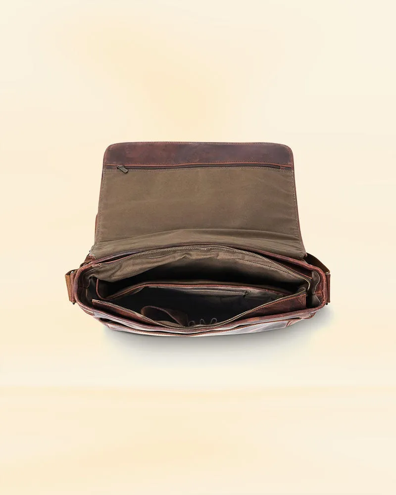 THE PRICY MESSENGER LEATHER BAG