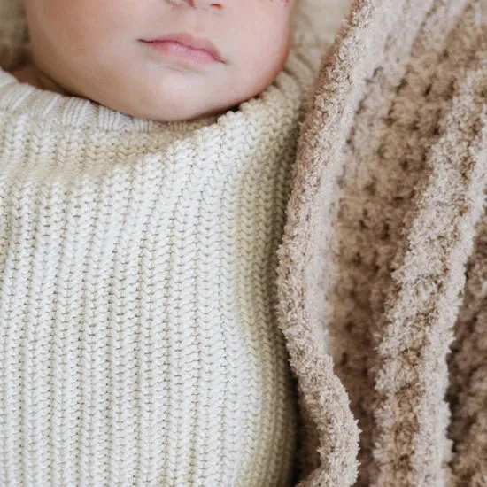 Waffle Knit Mini Blanket