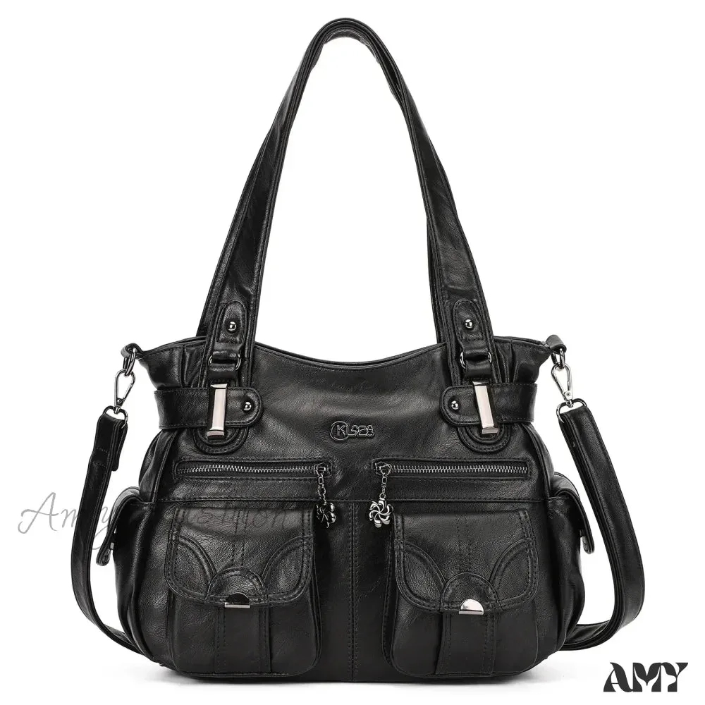 Women PU Crossbody Large Messenger Leather Shoulder Designer Tote Bag