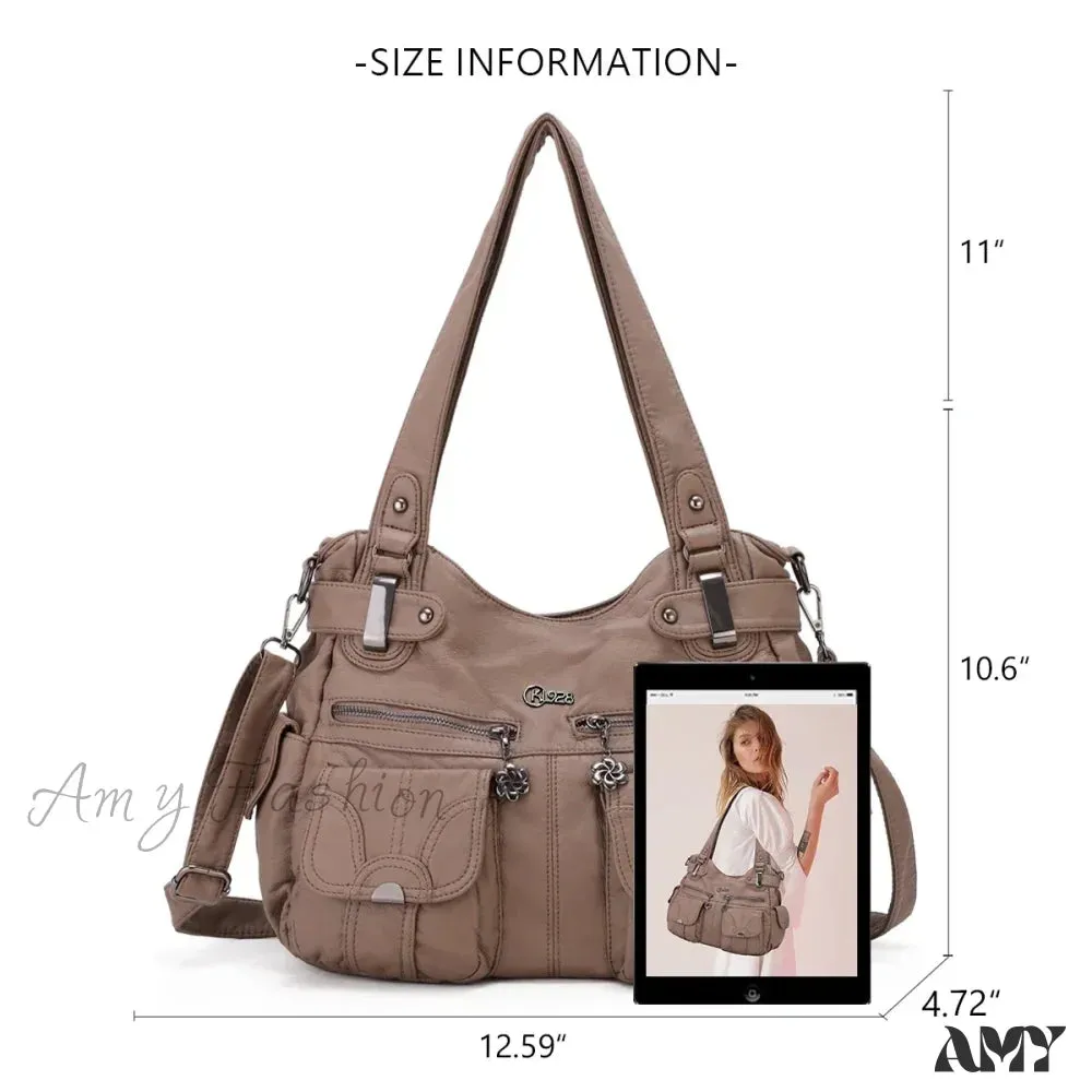 Women PU Crossbody Large Messenger Leather Shoulder Designer Tote Bag