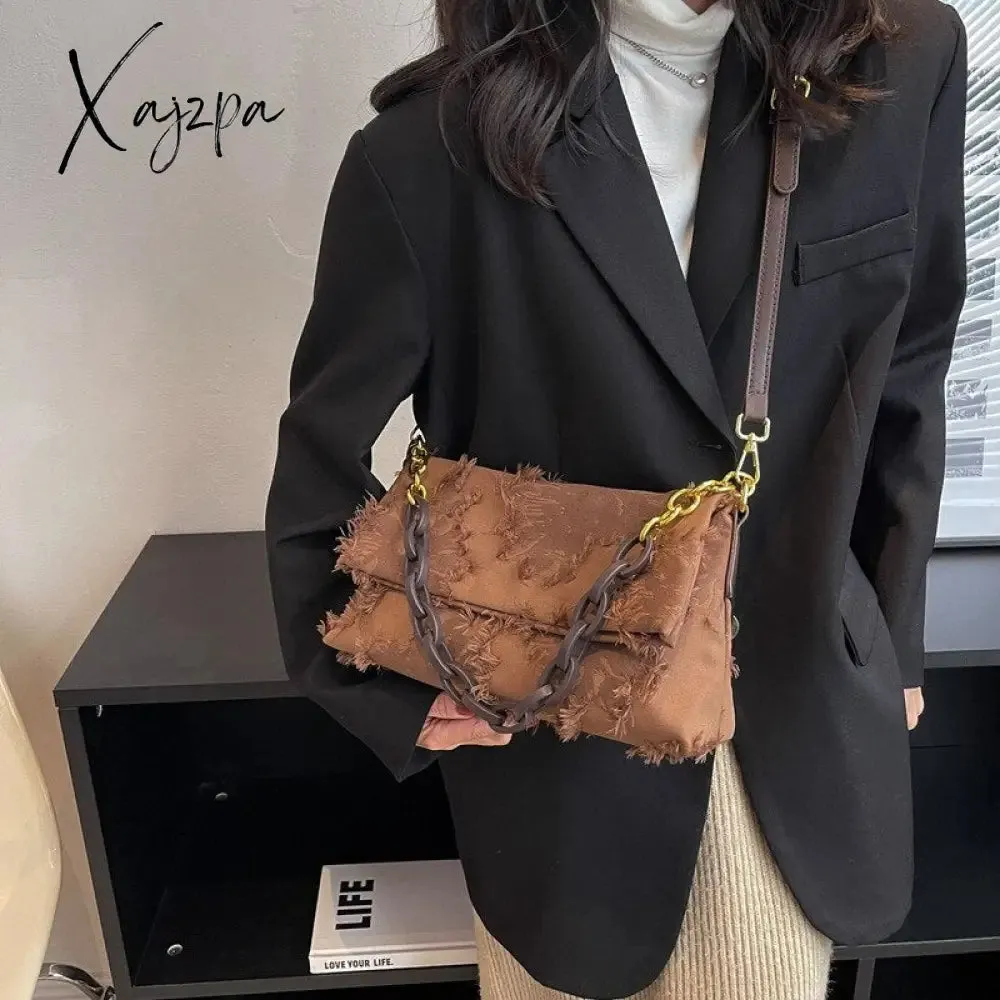 Xajzpa - Green Female Shoulder Bags for Women Luxury Pu Leather Crossbody Bag Small Flap Messenger Bag All Match Design Ladies Handbags